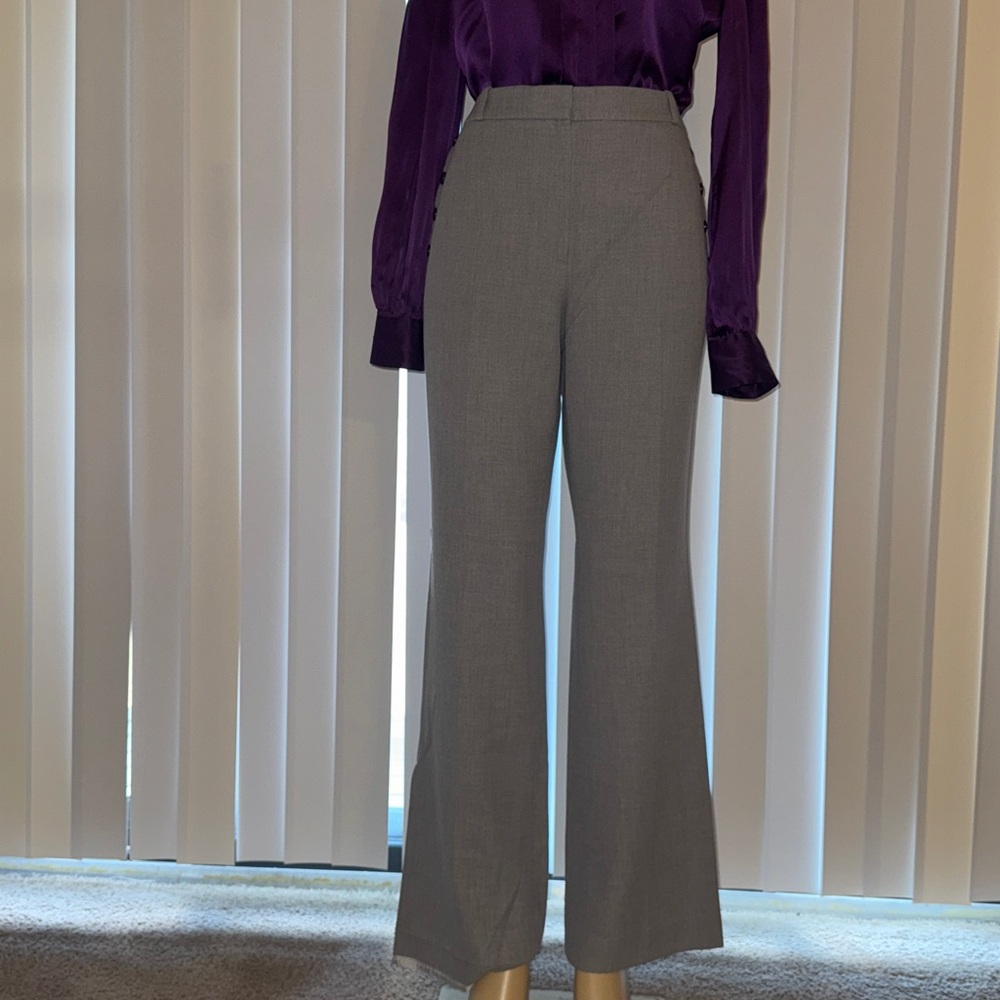 White House Black Market Gray Flare Pants